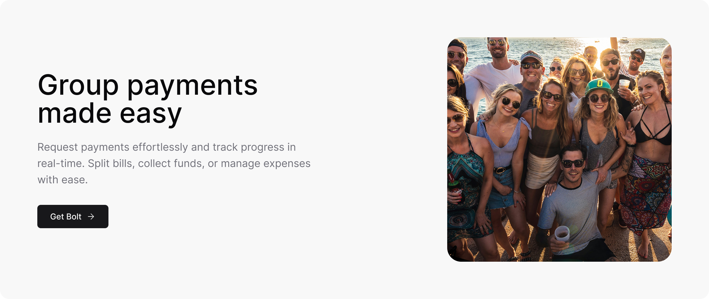 Group payments made easy, Request payments effortlessly and track progress in real-time. Split bills, collect funds, or manage expenses with ease.