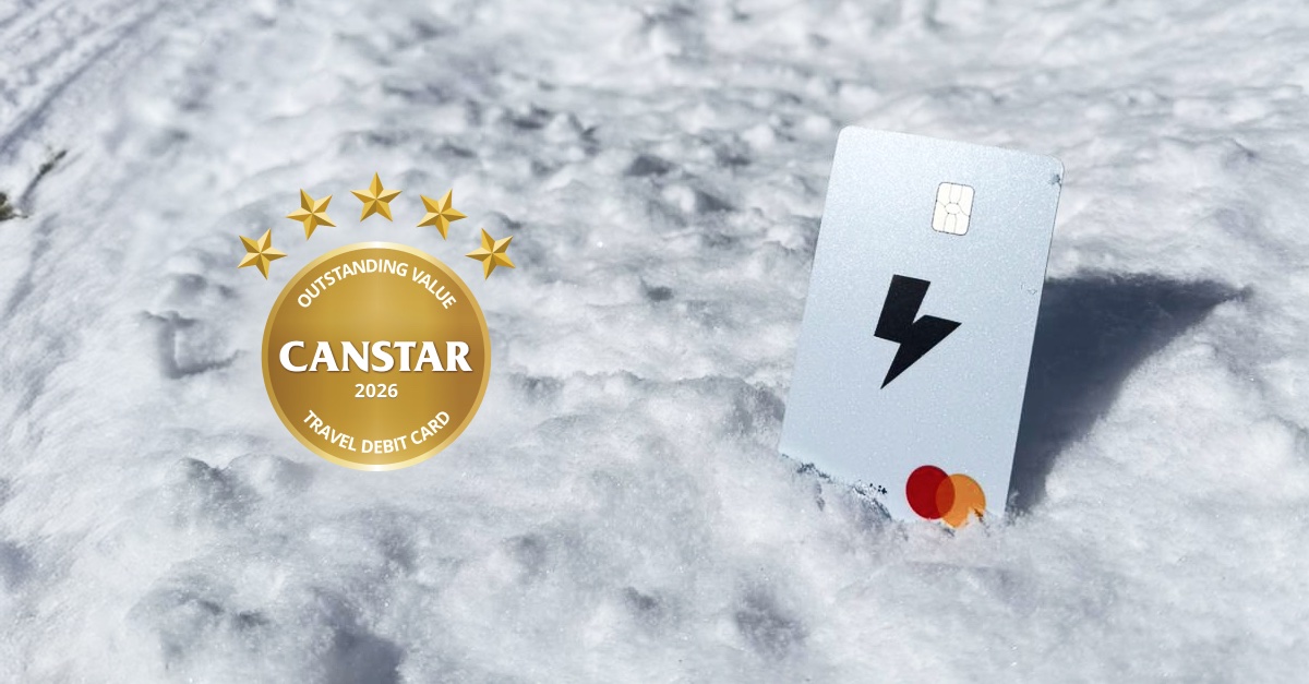 Bolt Travel Card named a 2026 Canstar Outstanding Value Travel Debit Card Award winner